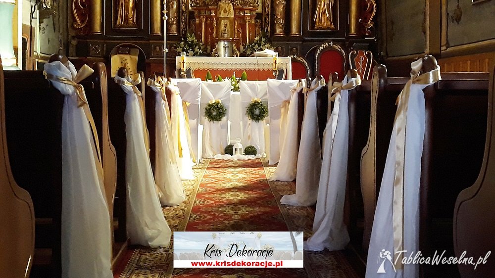 Dekoracje Weselne Sal I Kościołów Gorlice Pokrowce Na Krzesła