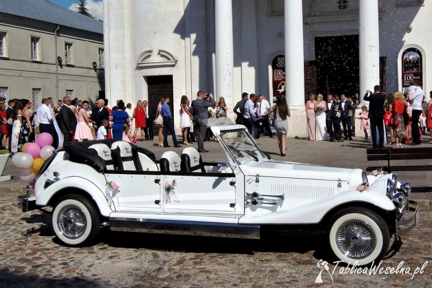 Zabytkowe samochody RETRO kabriolet do ślubu Luksusowe auta do wynajęcia na wesele Excalibur na ślub LIMO